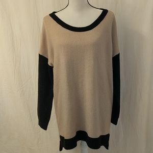 Torrid Beige & Black Tunic Knitted Sweater sz 1